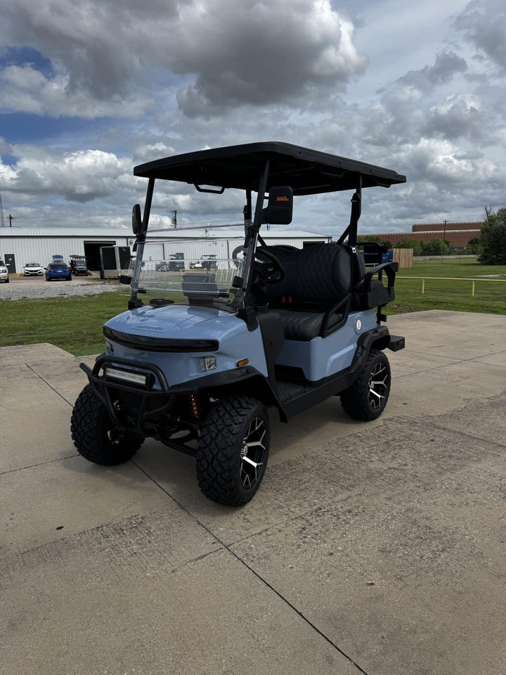 Denago Nomad XL 4 Passenger Lifted – Glacier Blue masekkgolfcars.