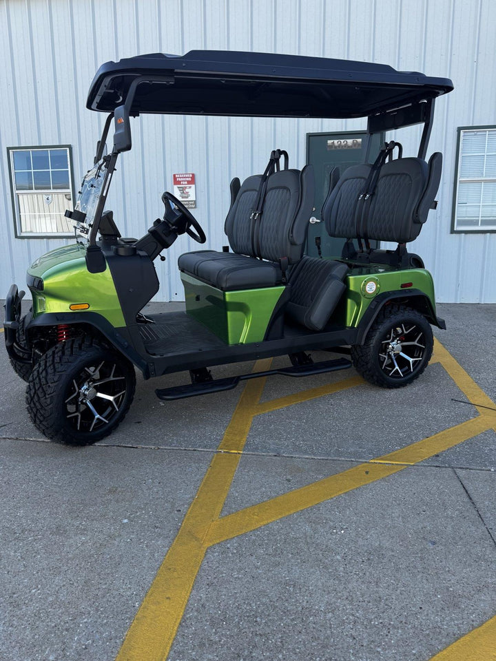Denago Rover XL 4 Passenger Lifted – Java Green masekkgolfcars.