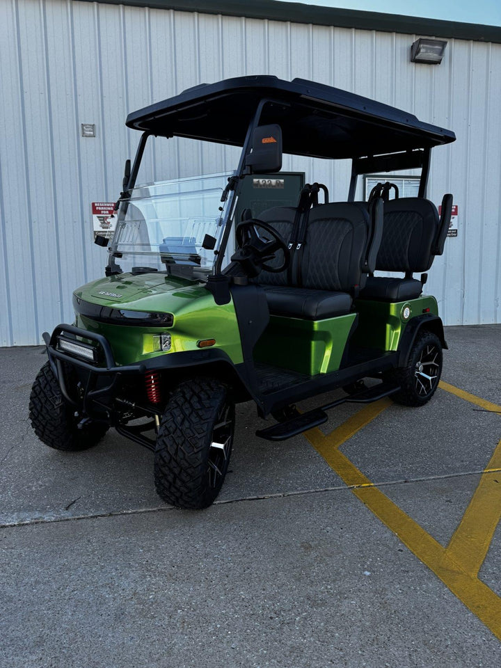 Denago Rover XL 4 Passenger Lifted – Java Green masekkgolfcars.