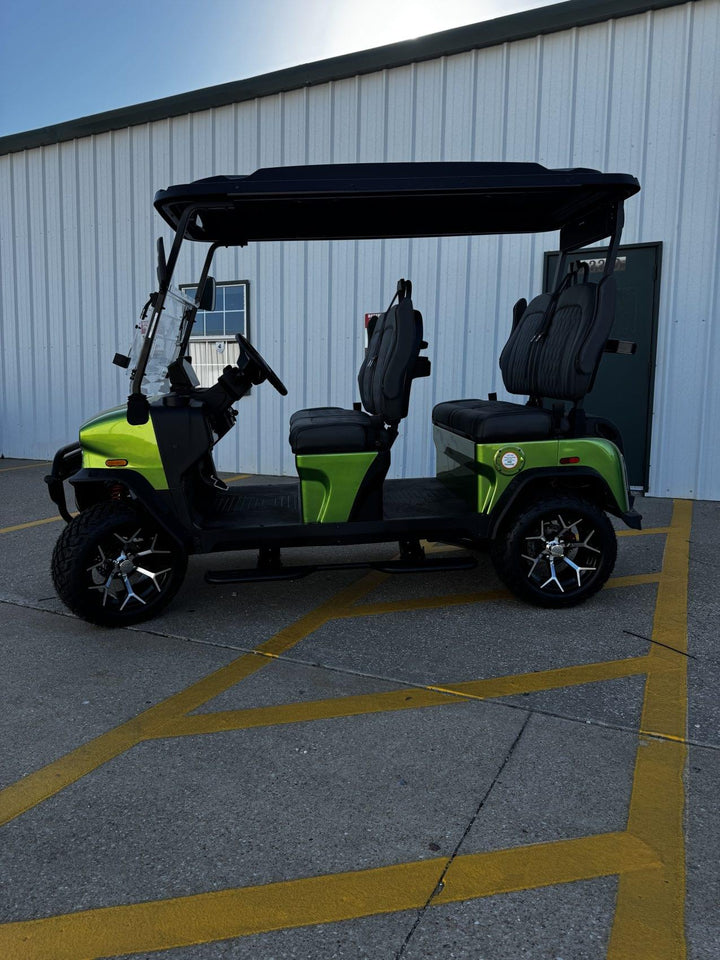 Denago Rover XL 4 Passenger Lifted – Java Green masekkgolfcars.