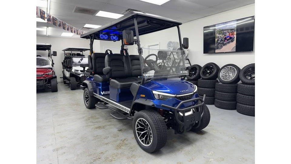 2026 DACH Apollo 4+2 Electric Golf Cart | 6-Passenger Lithium EV masekkgolfcars.